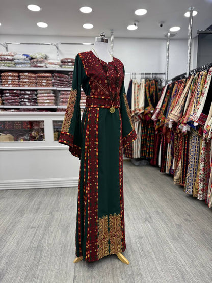 New Green Simple Manajel with Kassab Thobe