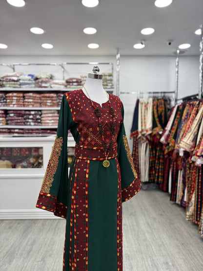 New Green Simple Manajel with Kassab Thobe