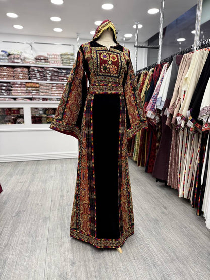 New Black Traditional Malaka with Kassab Thobe