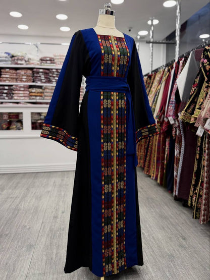 New Simple Tatreez with kharaz dress