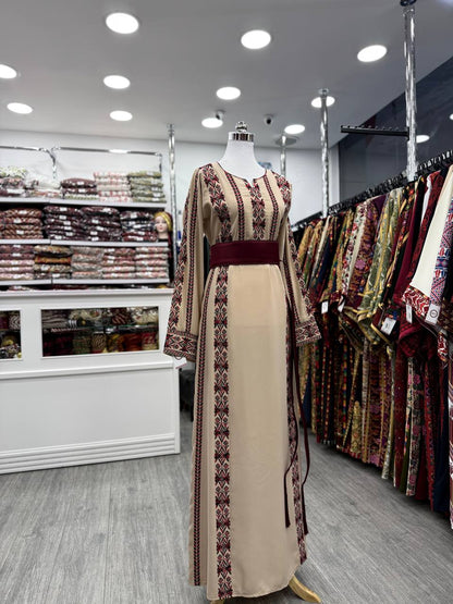 New Simple Beige 6 Erik's Tatreez Dress