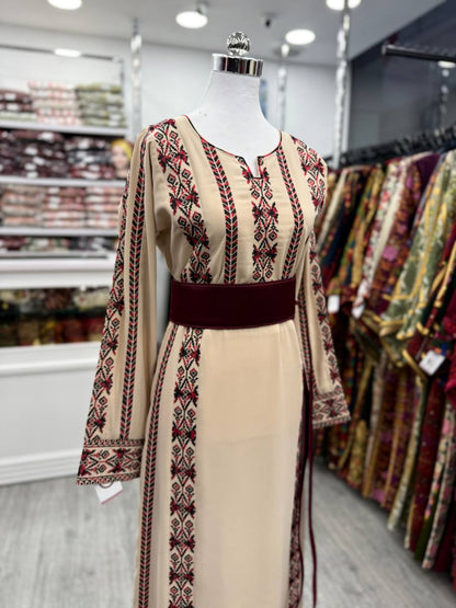 New Simple Beige 6 Erik's Tatreez Dress