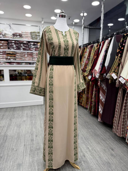 New Simple Beige 6 Erik's Tatreez Dress