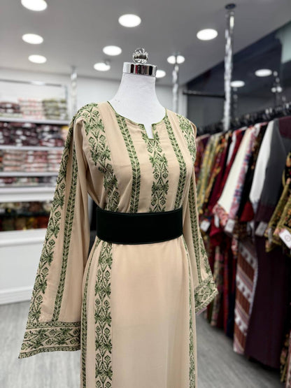 New Simple Beige 6 Erik's Tatreez Dress