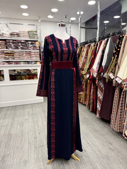 New Simple Navy Blue 6 Erik's Tatreez Dress