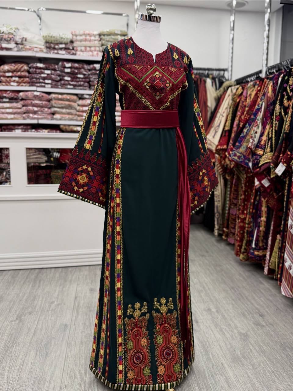 New Green Manajel with Kassab Thobe