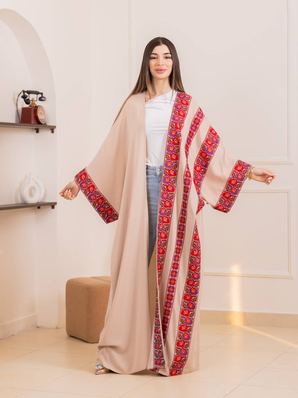 New Floral Tatreez Abaya