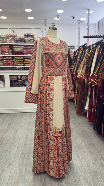 New Beige Falahi Thobe