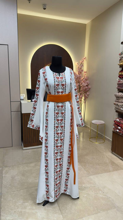New Floral Tatreez Dress