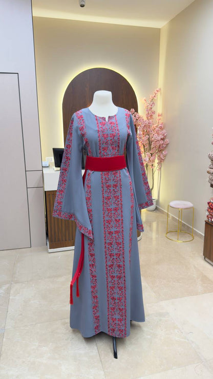 New Floral Tatreez Dress