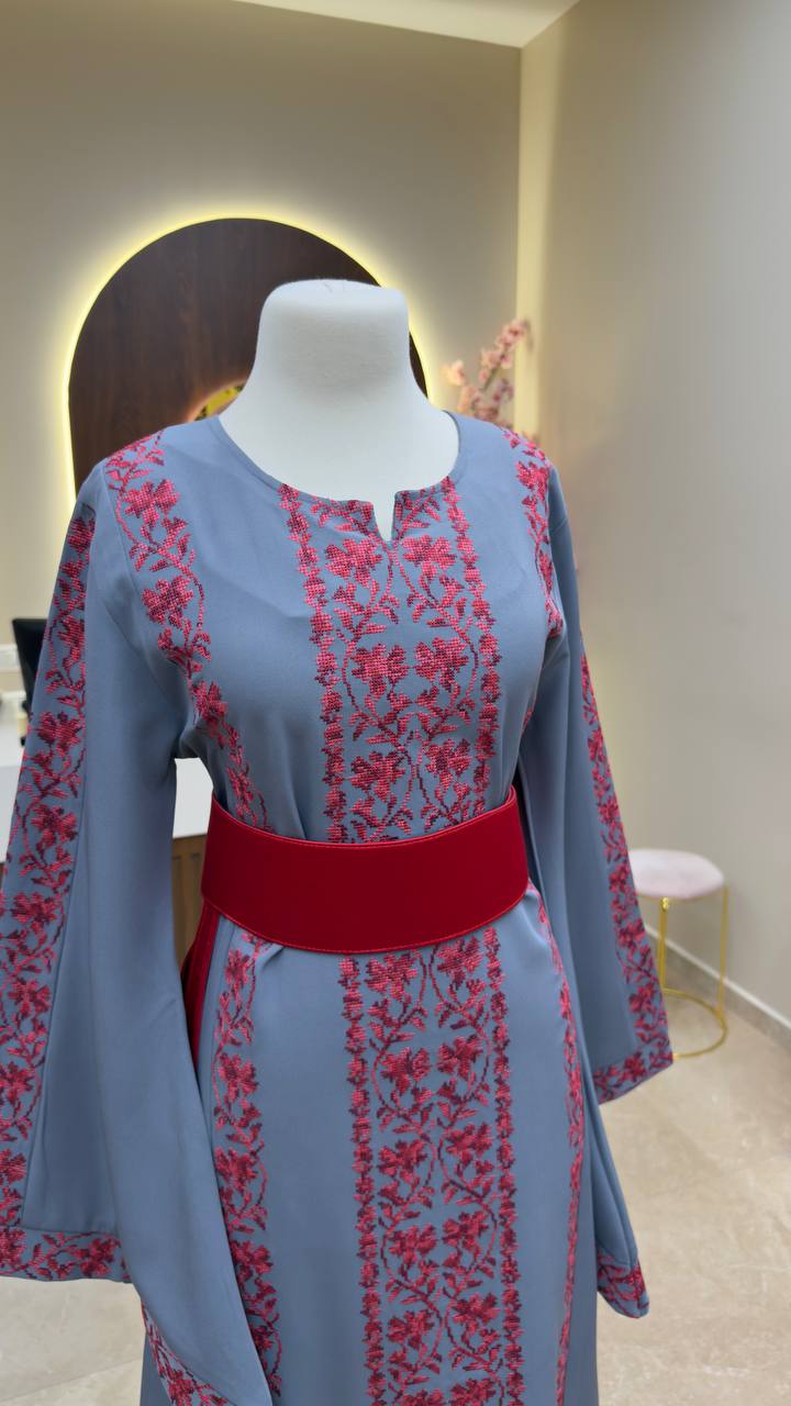 New Floral Tatreez Dress