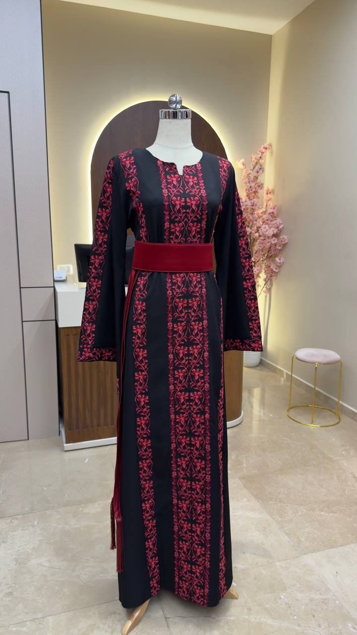 New Floral Tatreez Dress