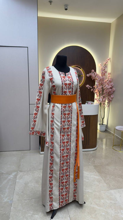 New Floral Tatreez Dress