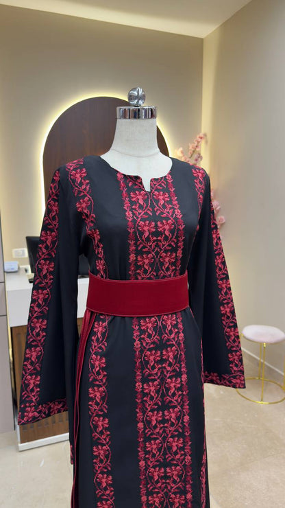 New Floral Tatreez Dress