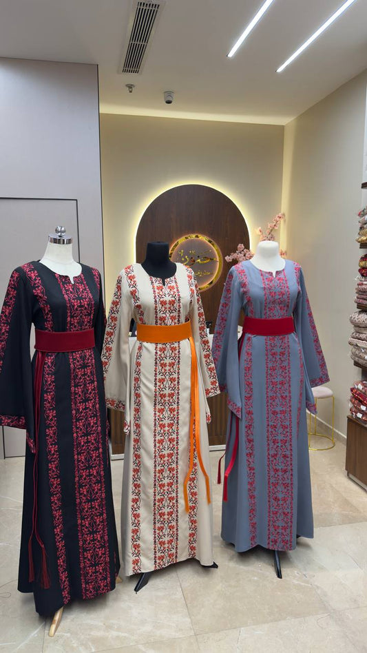 New Floral Tatreez Dress