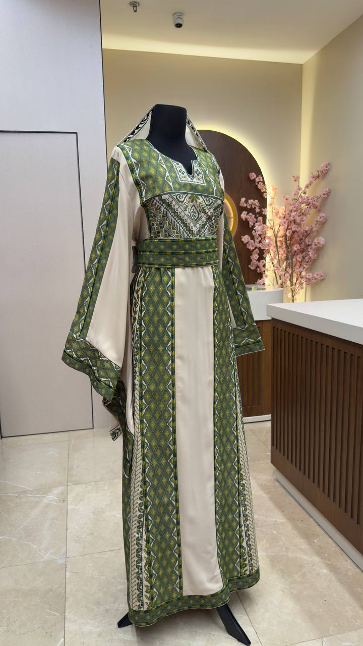 New Beige Zaytona Thobe with shall