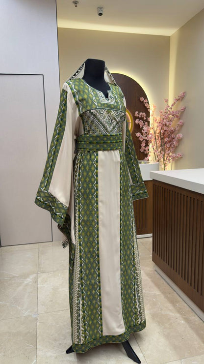 New Beige Zaytona Thobe with shall