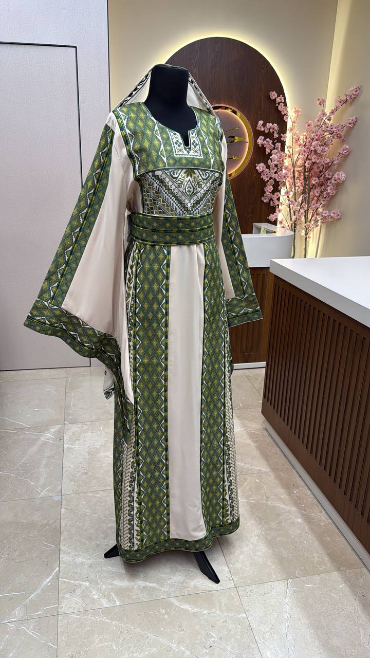 New Beige Zaytona Thobe with shall