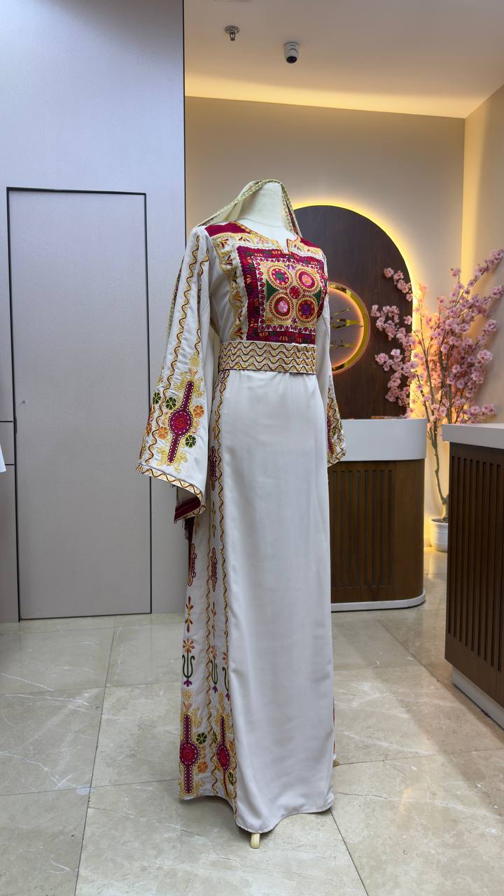 New Beige Simple kassab Thobe